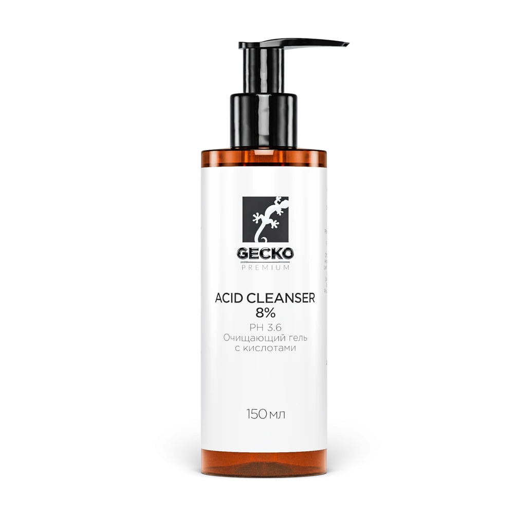 GECKO ACID CLEANSER 8% - Очищающий гель с кислотами